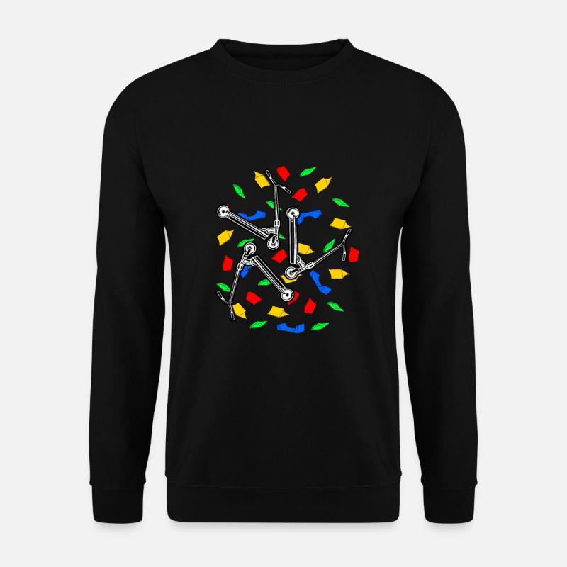Stunt Scooter Trick Roller Tretroller Skatepark - Sweat-shirt Unisexe - noir
