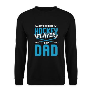 Hockey sur glace Bâton de rondelle sports de glace hockey sur glace - Sweat-shirt Unisexe - noir - Devant - Alina (178cm) & Michal (187cm)