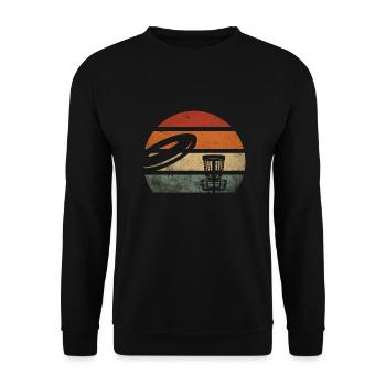Great Disc Golf Basket Outfit love Golfers Frisbee - Unisex Sweatshirt - black - Front - Alina (178cm) & Michal (187cm)