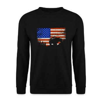 Off Roading QUAD ATV Apparel Off Road QUAD ATV - Unisex Sweatshirt - black - Front - Alina (178cm) & Michal (187cm)