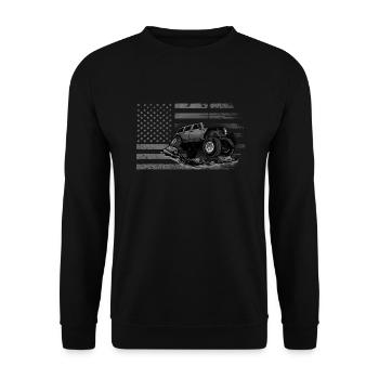 Off Roading QUAD ATV Apparel Off Road QUAD ATV - Unisex Sweatshirt - black - Front - Alina (178cm) & Michal (187cm)