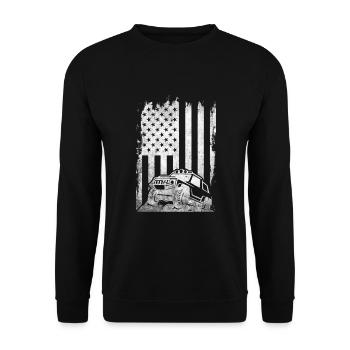 Off Roading QUAD ATV Apparel Off Road QUAD ATV - Unisex Sweatshirt - black - Front - Alina (178cm) & Michal (187cm)