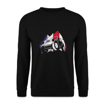 Off Roading QUAD ATV Apparel Off Road QUAD ATV - Unisex Sweatshirt - black - Front - Alina (178cm) & Michal (187cm)