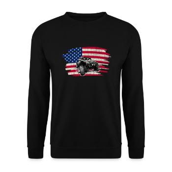 Off Roading QUAD ATV Apparel Off Road QUAD ATV - Unisex Sweatshirt - black - Front - Alina (178cm) & Michal (187cm)