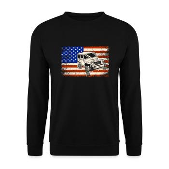 Off Roading QUAD ATV Apparel Off Road QUAD ATV - Unisex Sweatshirt - black - Front - Alina (178cm) & Michal (187cm)