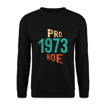 Pro 1973 Rogen - Unisex Pullover - Schwarz - Vorne - Alina (178cm) & Michal (187cm)