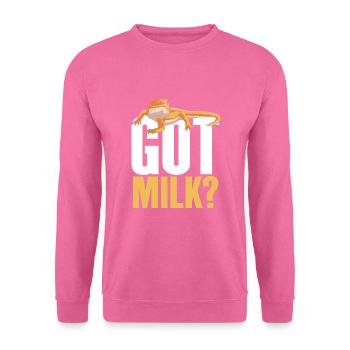 Le dragon barbu aime le lait - Sweat-shirt Unisexe - rose - Devant