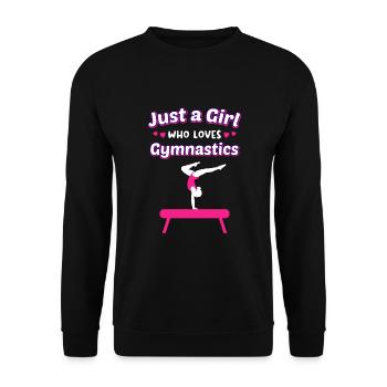 Gymnastique Gymnastique au sol Acrobatie Gymnastique Gymnastique - Sweat-shirt Unisexe - noir - Devant - Alina (178cm) & Michal (187cm)