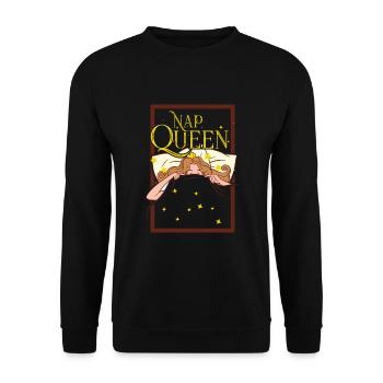 Sieste Reine - Sweat-shirt Unisexe - noir - Devant - Alina (178cm) & Michal (187cm)