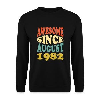 Great since August 1982 - Unisex Sweatshirt - black - Front - Alina (178cm) & Michal (187cm)