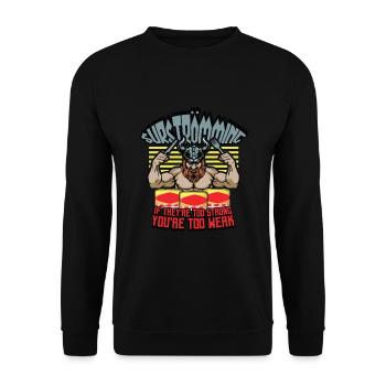 Surströmming - Sweat-shirt Unisexe - noir - Devant - Alina (178cm) & Michal (187cm)