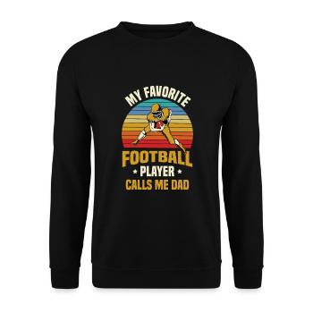 USA Football Player Sports American Football - Unisex Sweatshirt - black - Front - Alina (178cm) & Michal (187cm)