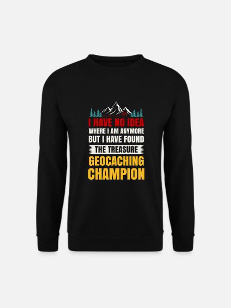 Schnitzeljagd Geocacher Abenteuer Geocaching - Unisex Pullover - Schwarz