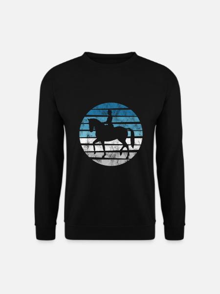 Dressur Dressurreiten Dressurreiter Reiten Pferd - Unisex Pullover - Schwarz