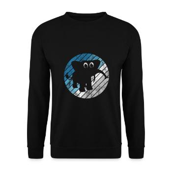 Eléphant éléphant pour enfants - Sweat-shirt Unisexe - noir - Devant - Alina (178cm) & Michal (187cm)
