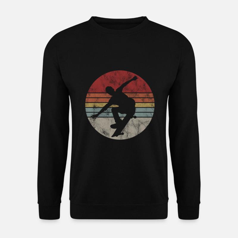 Skateboarder Skateboard Skater Skate Skateing - Sweat-shirt Unisexe - noir