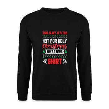 Tun Oder Nicht, Es Gibt Keinen Versuch - Unisex Pullover - Schwarz - Vorne - Alina (178cm) & Michal (187cm)