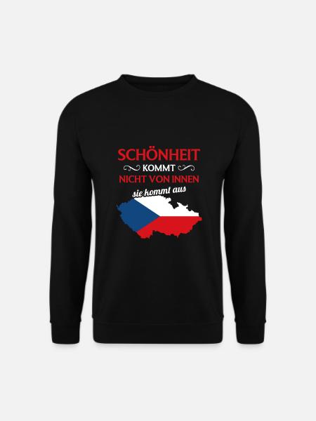 Nationalität Sportmannschaft Fan Tschechien - Unisex Pullover - Schwarz