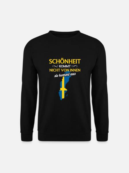 Nationalität Sportmannschaft Fan Schweden - Unisex Pullover - Schwarz