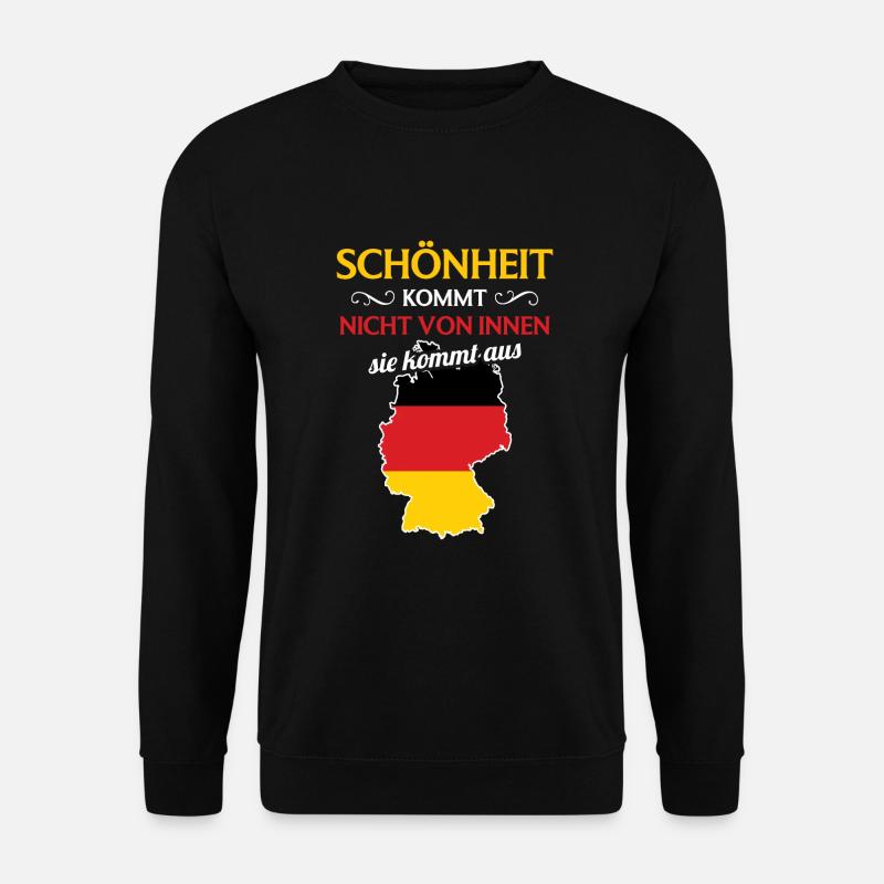 Nationalität Sportmannschaft Fan Deutschland - Unisex Pullover - Schwarz