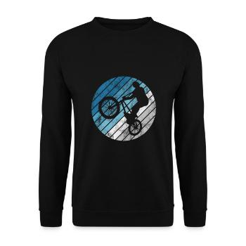 BMX Vélo Vélo Rétro Cadeau Vélo Motocross - Sweat-shirt Unisexe - noir - Devant - Alina (178cm) & Michal (187cm)