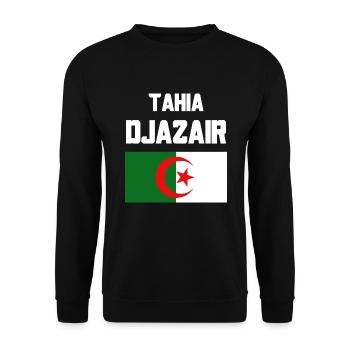 Tahia Djazair - Unisex Sweatshirt - black - Front - Alina (178cm) & Michal (187cm)