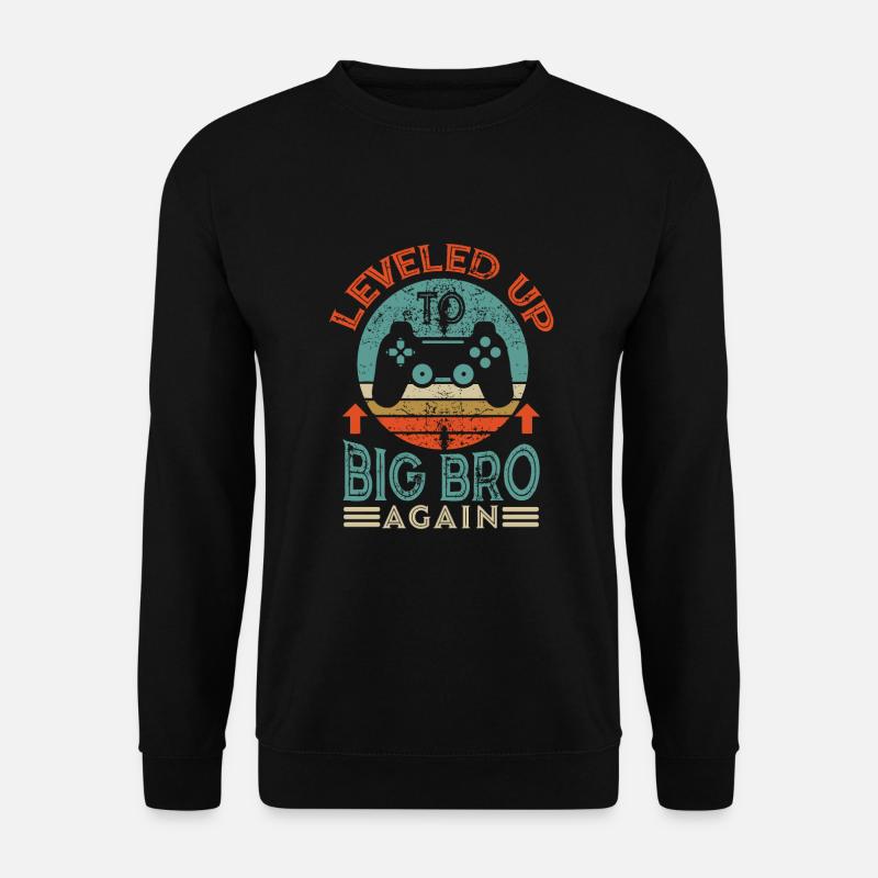 Wieder zum Big Bro aufsteigen - Unisex Pullover - Schwarz