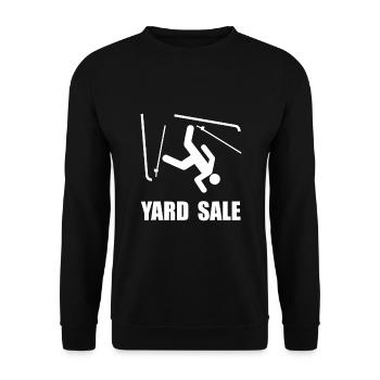 Snow Ski Yard Sale Funny - Unisex Sweatshirt - black - Front - Alina (178cm) & Michal (187cm)