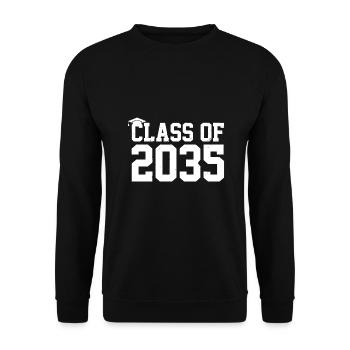 Classe de 2035 Grow With Me Premier jour de remise des diplômes - Sweat-shirt Unisexe - noir - Devant - Alina (178cm) & Michal (187cm)