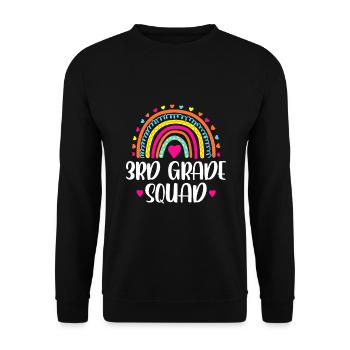 Enseignante arc-en-ciel arc-en-ciel de 3e année - Sweat-shirt Unisexe - noir - Devant - Alina (178cm) & Michal (187cm)