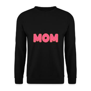 Mama Donut Mutter Donut Liebhaber Party - Unisex Pullover - Schwarz - Vorne - Alina (178cm) & Michal (187cm)