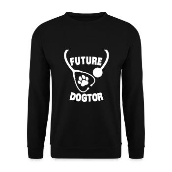 Future Veterinarian For Men Women Vet Assistant - Unisex Sweatshirt - black - Front - Alina (178cm) & Michal (187cm)