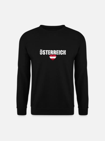 Austria Austrian flag Austrian - Unisex Sweatshirt - black