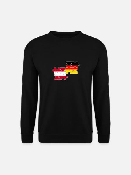 Austria Germany Flag German Austrian - Unisex Sweatshirt - black