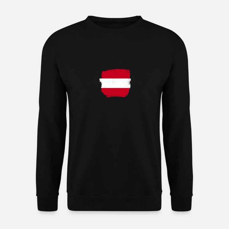 Austria Austrian flag Austrian - Unisex Sweatshirt - black