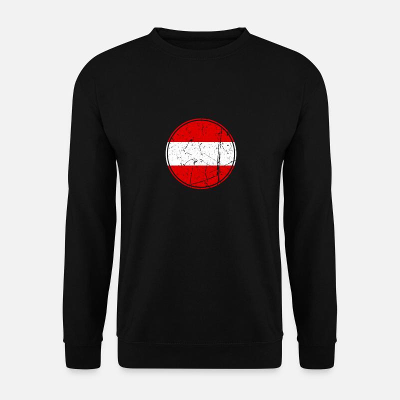 Austria Austrian flag Austrian - Unisex Sweatshirt - black