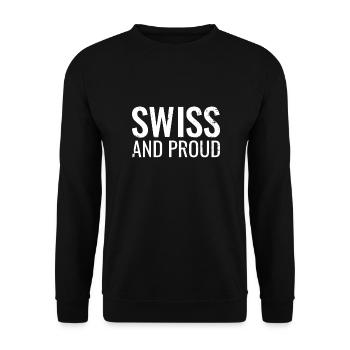 Suisse et fière Suisse Suisse Suisse - Sweat-shirt Unisexe - noir - Devant - Alina (178cm) & Michal (187cm)