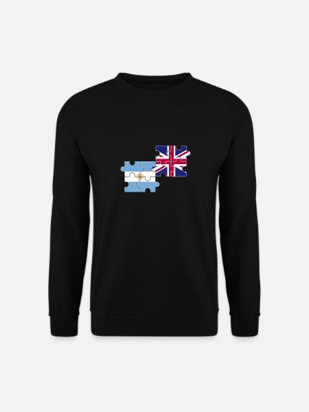 Argentina UK Flag Argentine - Unisex Sweatshirt - black