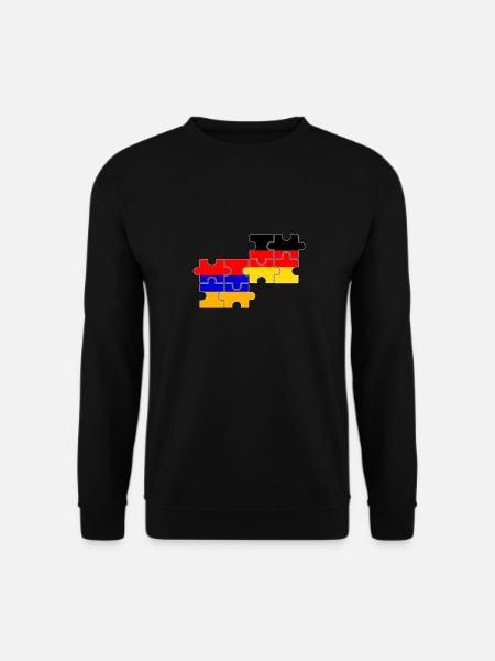 Armenien Deutschland Flagge Deutsch Armenier - Unisex Pullover - Schwarz