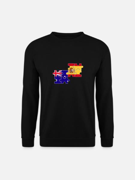 Australie Espagne Drapeau Australie - Sweat-shirt Unisexe - noir