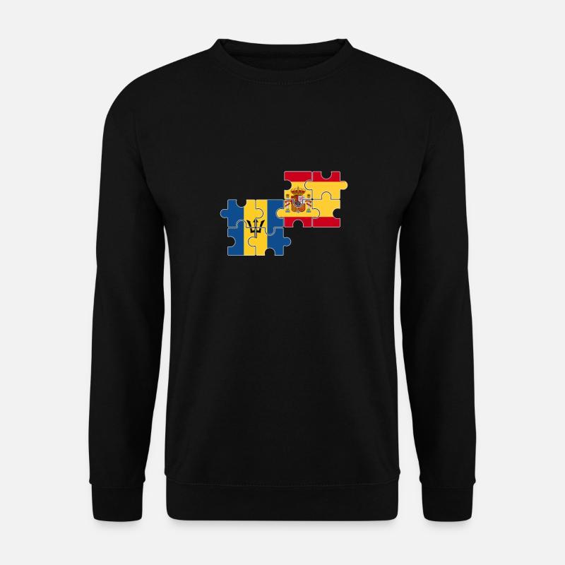 Barbados Spain flag - Unisex Sweatshirt - black