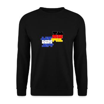 Honduras Allemagne Drapeau du Honduras allemand - Sweat-shirt Unisexe - noir - Devant - Alina (178cm) & Michal (187cm)