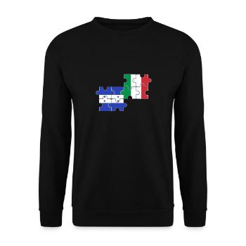 Honduras Italy Flag Italians Hondurans - Unisex Sweatshirt - black - Front - Alina (178cm) & Michal (187cm)
