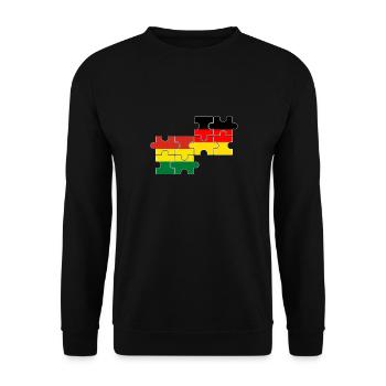 Bolivie Allemagne Drapeau Boliviens - Sweat-shirt Unisexe - noir - Devant - Alina (178cm) & Michal (187cm)