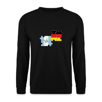 Guatemala Germany Flag German Guatemalan - Unisex Sweatshirt - black - Front - Alina (178cm) & Michal (187cm)
