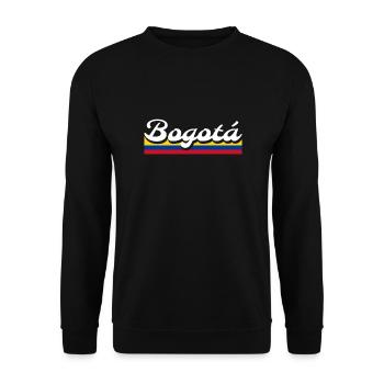 Bogotá Colombia Colombian flag Colombian - Unisex Sweatshirt - black - Front - Alina (178cm) & Michal (187cm)