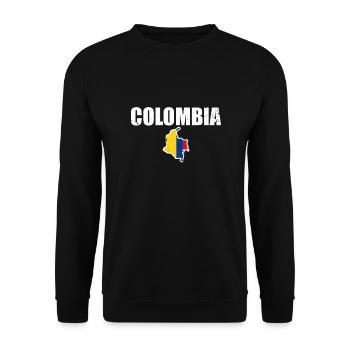Carte d’époque de la Colombie Drapeau de la Colombie - Sweat-shirt Unisexe - noir - Devant - Alina (178cm) & Michal (187cm)
