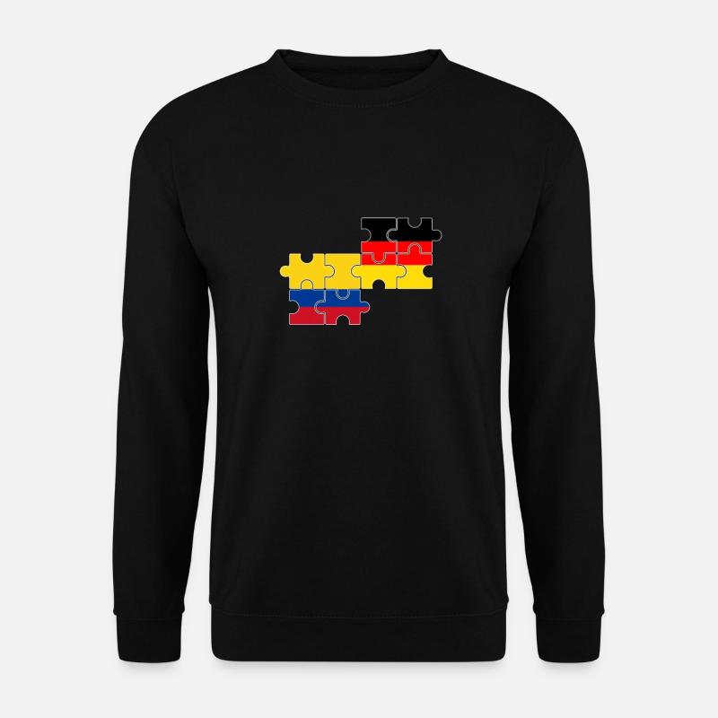 Kolumbien Deutschland Flagge Deutsch Kolumbianer - Unisex Pullover - Schwarz