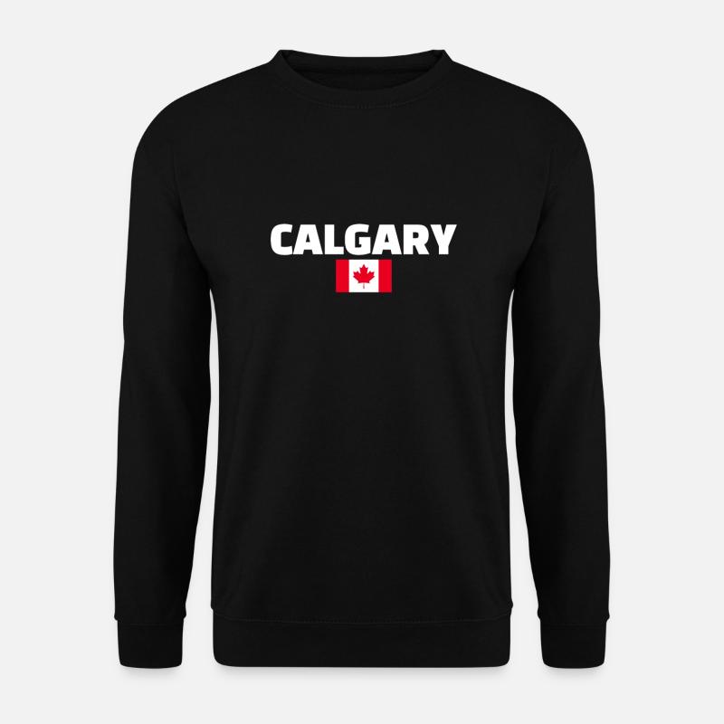 Calgary, Canada, Drapeau canadien, Canadien - Sweat-shirt Unisexe - noir