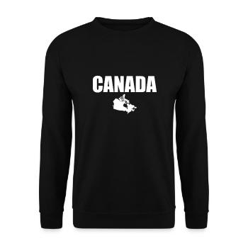 Carte du Canada Canada Canadiens canadiens - Sweat-shirt Unisexe - noir - Devant - Alina (178cm) & Michal (187cm)
